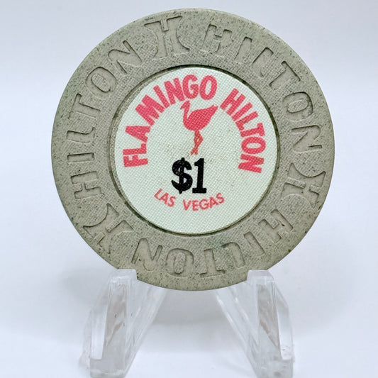 Flamingo Hilton Las Vegas Nevada 1975 LE $1 Casino Chip N4772