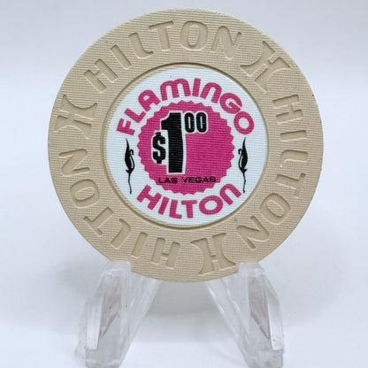 Flamingo Hilton Las Vegas Nevada 1977 LE $1 Casino Chip N1600
