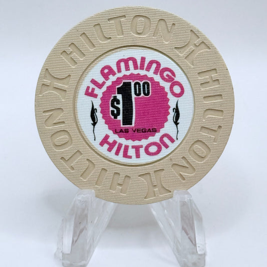 Flamingo Hilton Las Vegas Nevada 1977 LE $1 Casino Chip N1600