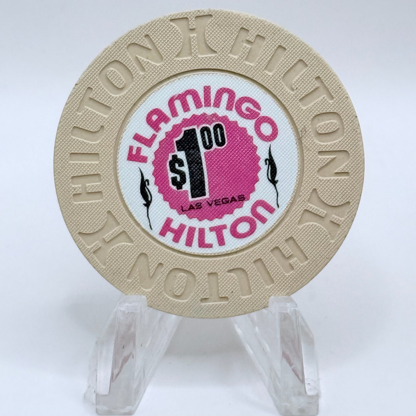 Flamingo Hilton Las Vegas Nevada 1977 LE $1 Casino Chip N1600
