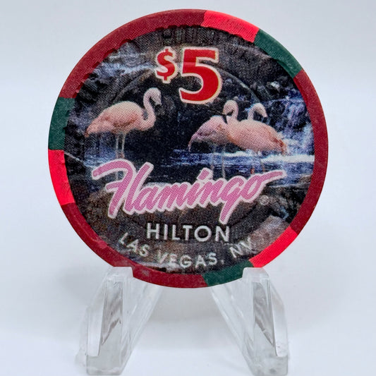 Flamingo Hilton Las Vegas Nevada 1995 $5 Casino Chip N4590