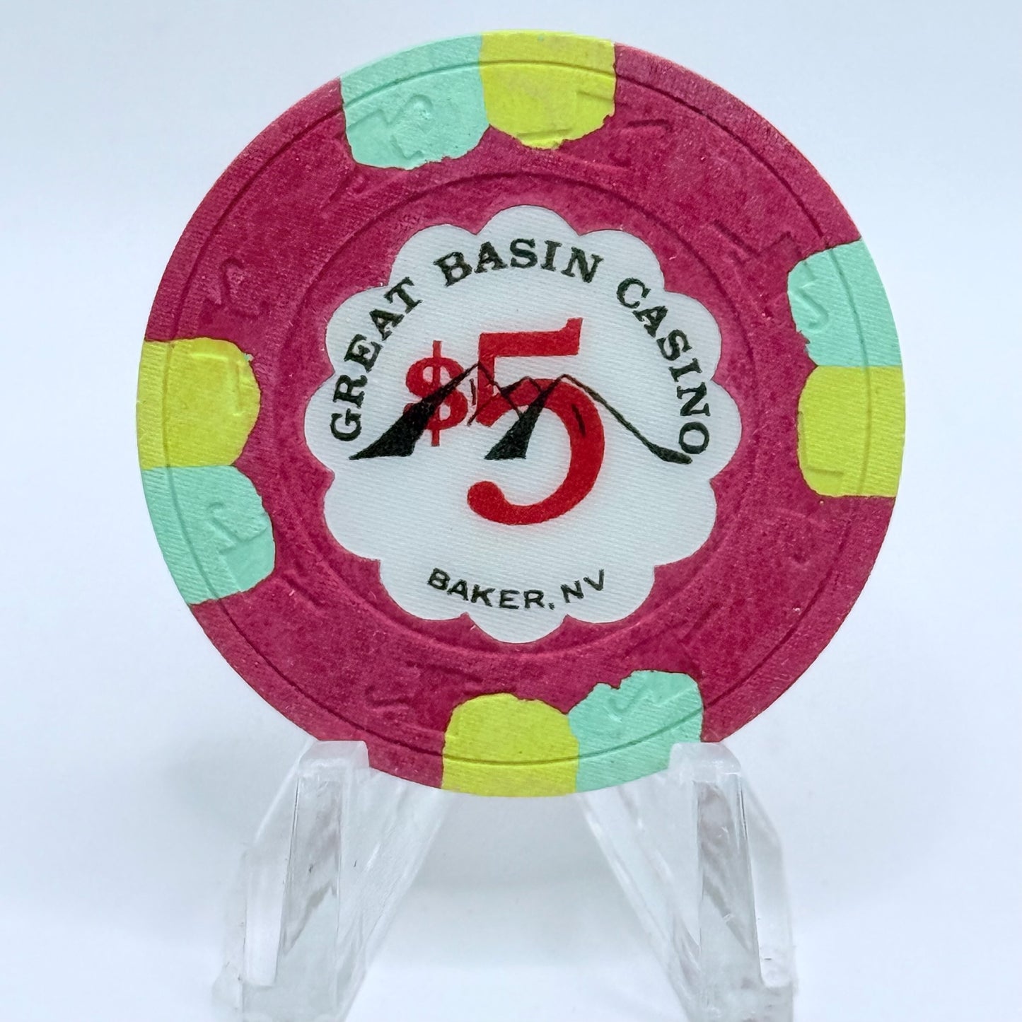 Great Basin Casino Baker Nevada 1981 $5 Casino Chip N2662
