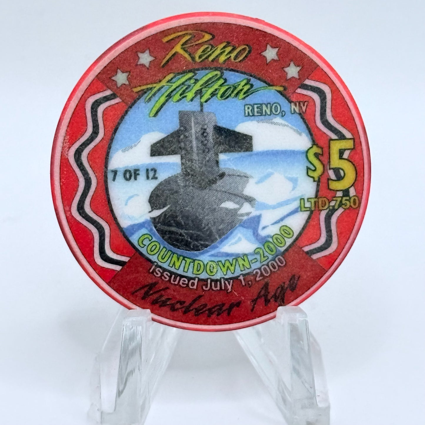 Harvey's (Wagon Wheel) Lake Tahoe Nevada 1986 $25 Casino Chip N6452