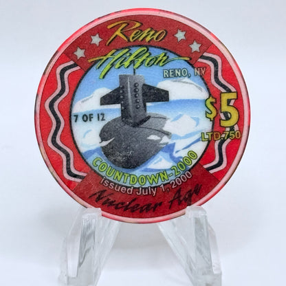 Hilton Resort Reno Nevada 1999 Series 1 LE $5 Casino Chip V4562