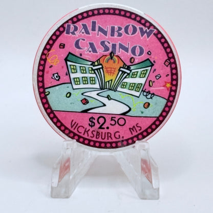 Rainbow Vicksburg Mississippi $2.50 Casino Chip