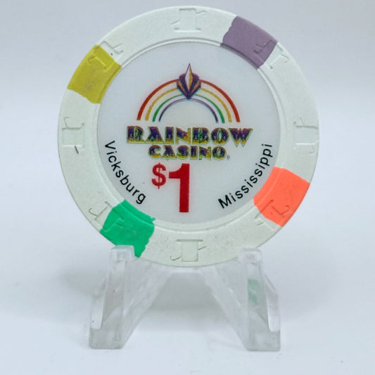 Rainbow Vicksburg Mississippi $1 Casino Chip