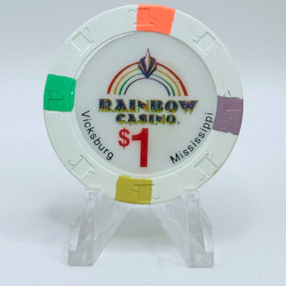 Rainbow Vicksburg Mississippi $1 Casino Chip