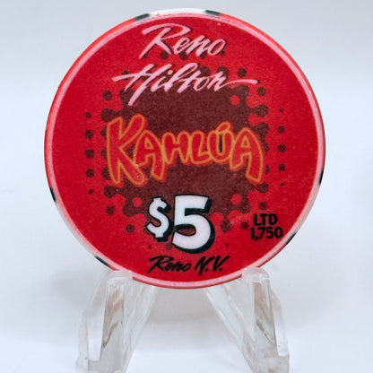 Hilton Resort Reno Nevada 1999 'Hot August Nights' LE $5 Casino Chip V4568