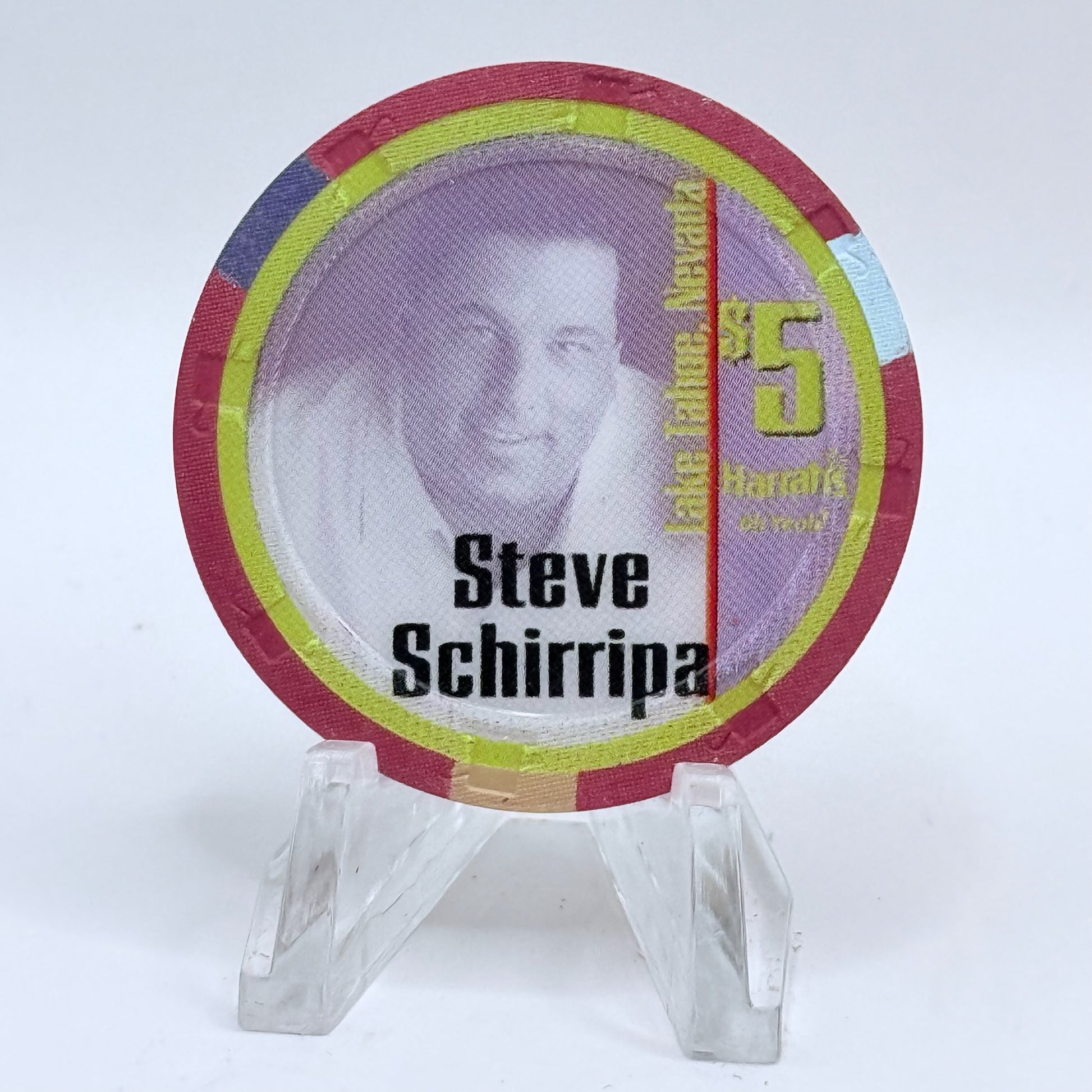 Harrah's Lake Tahoe Nevada 2004 'Steve Schirripa' LE $5 Casino Chip