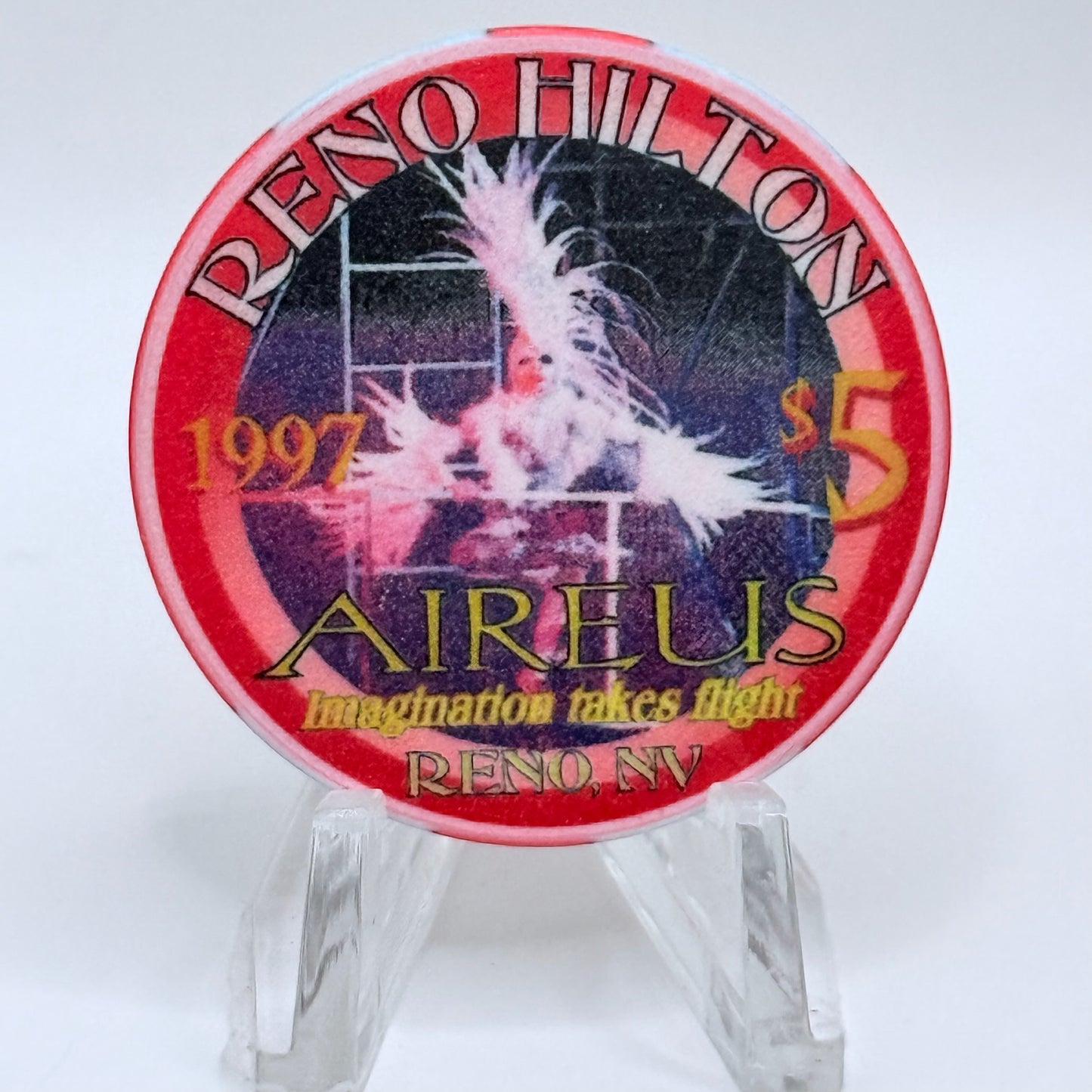 Hilton Resort Reno Nevada 1997 Series 2 LE $5 Casino Chip N9938