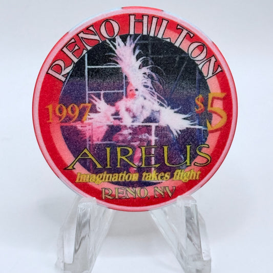 Hilton Resort Reno Nevada 1997 Series 2 LE $5 Casino Chip N9938