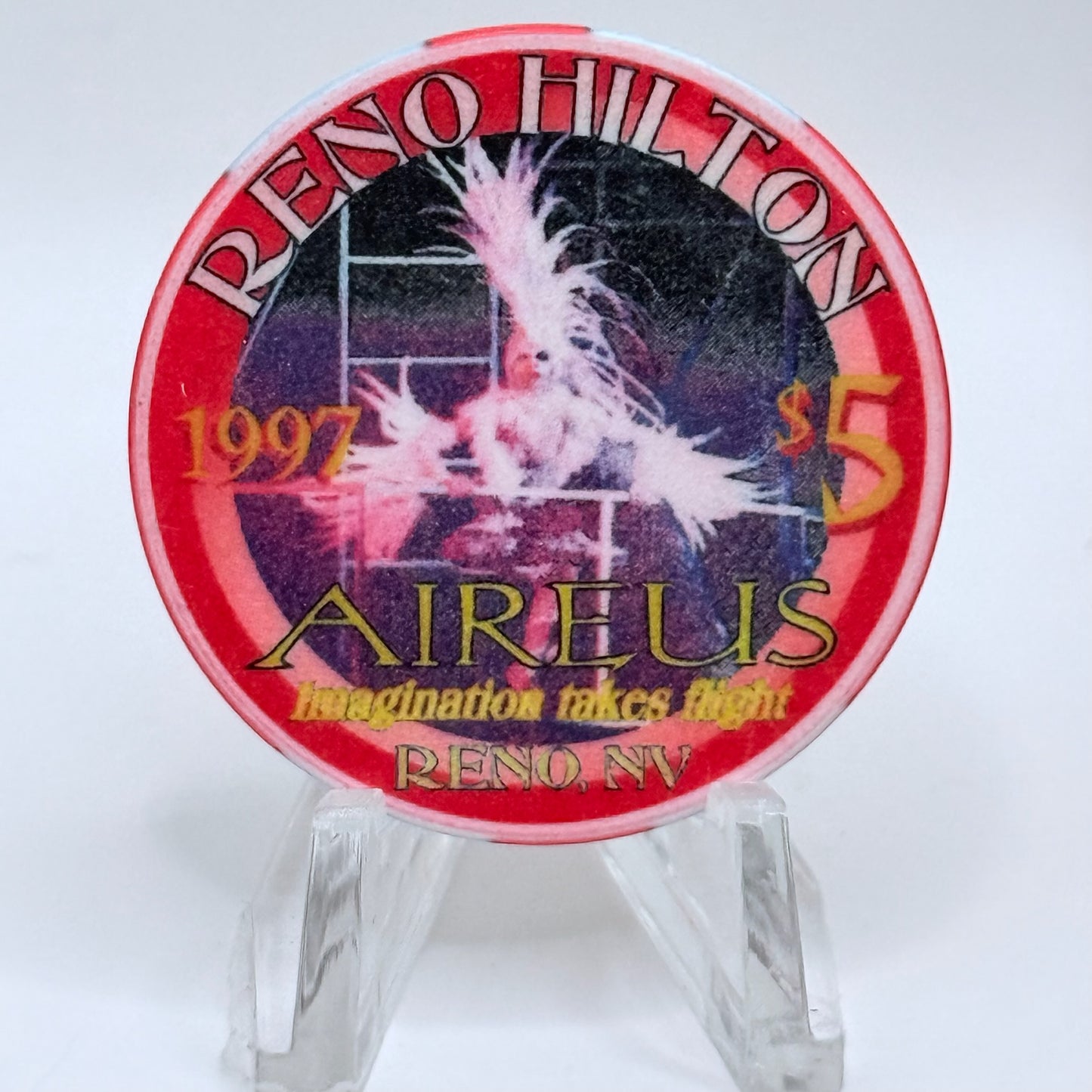 Hilton Resort Reno Nevada 1997 Series 2 LE $5 Casino Chip N9938