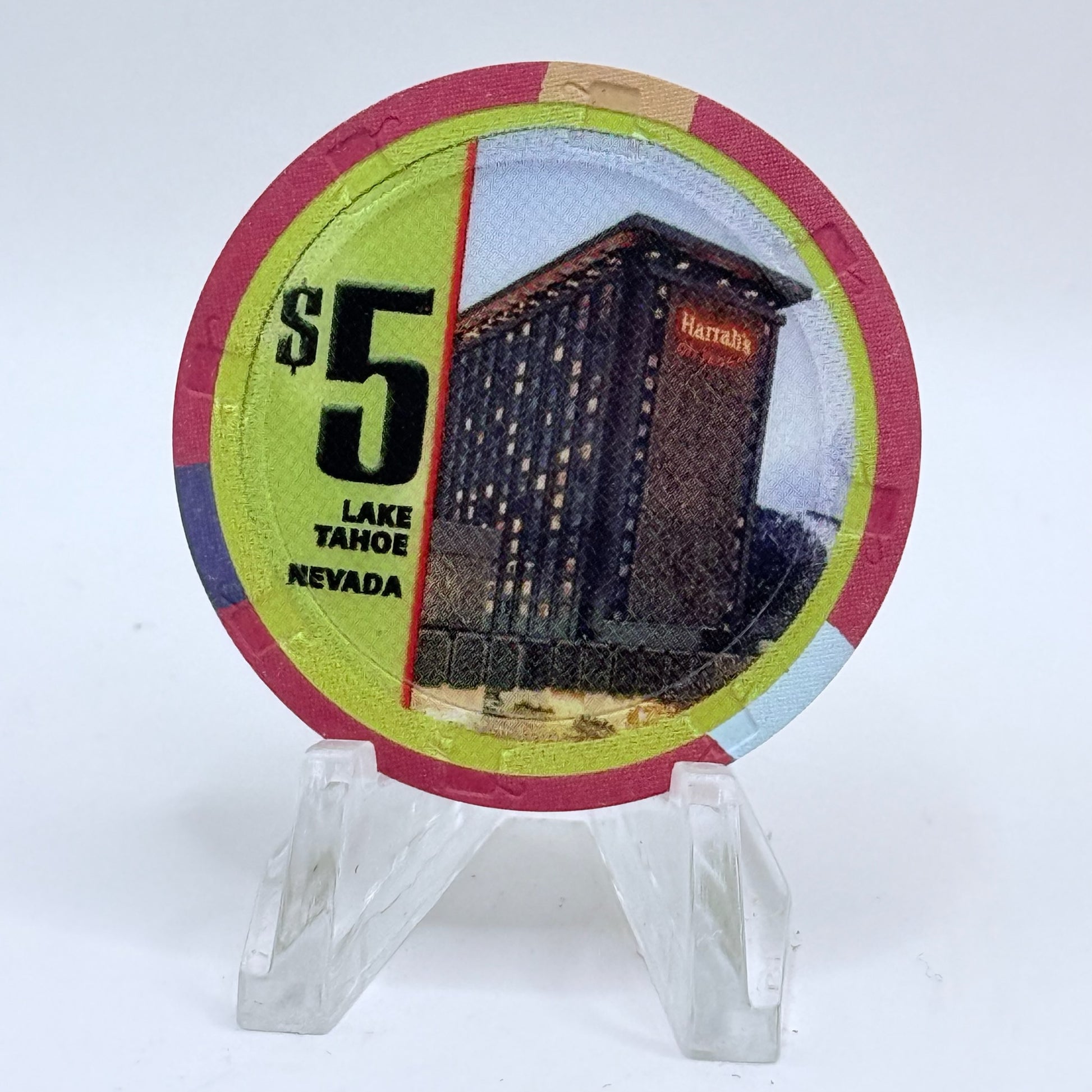 Harrah's Lake Tahoe Nevada 2004 'Michael Imperioli' LE $5 Casino Chip E3256