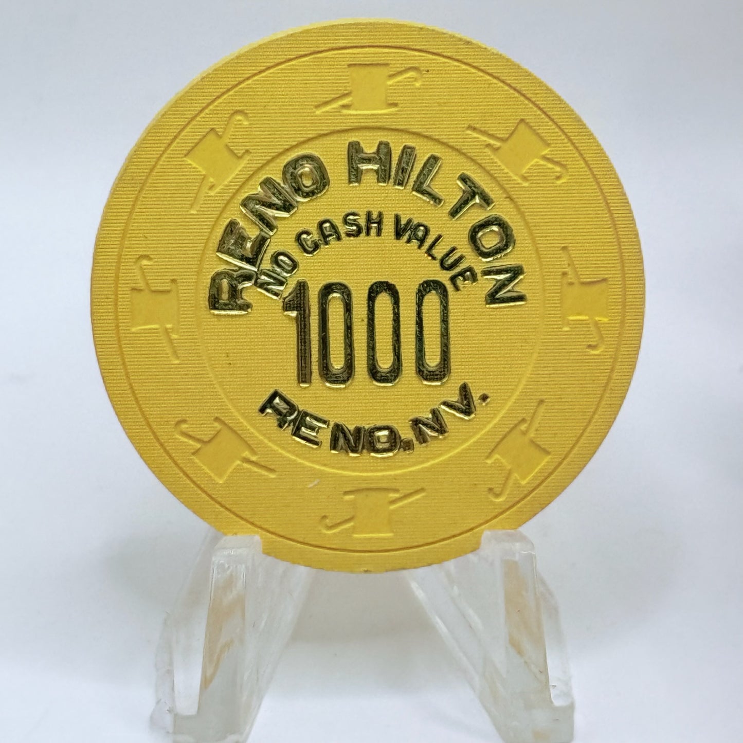 Hilton Reno Reno Nevada 1980 $1000 NCV Casino Chip E1190