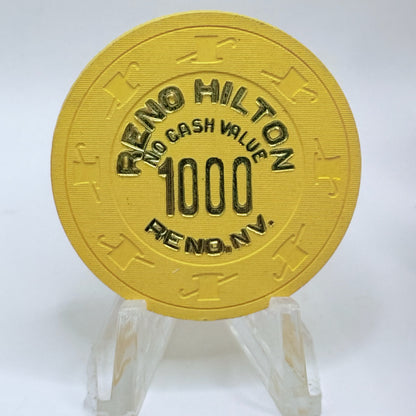 Hilton Reno Reno Nevada 1980 $1000 NCV Casino Chip E1190