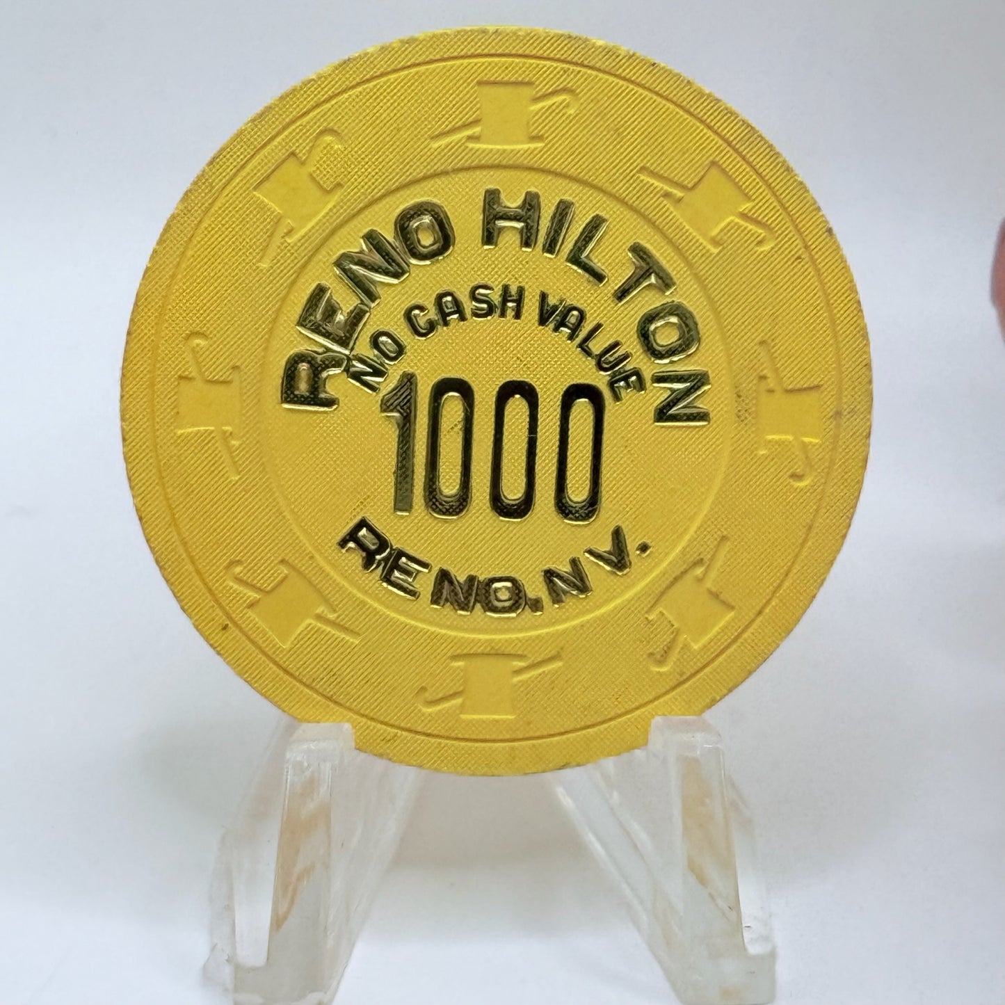 Hilton Reno Reno Nevada 1980 $1000 NCV Casino Chip E1190