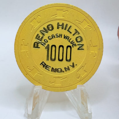 Hilton Reno Reno Nevada 1980 $1000 NCV Casino Chip E1190