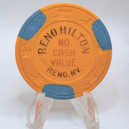 Hilton Reno Reno Nevada 1980s NCV Casino Chip E1179
