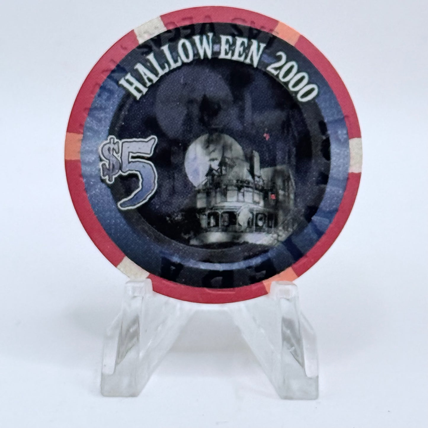 Riviera Las Vegas Nevada 2000 'Halloween' LE $5 Casino Chip V7515