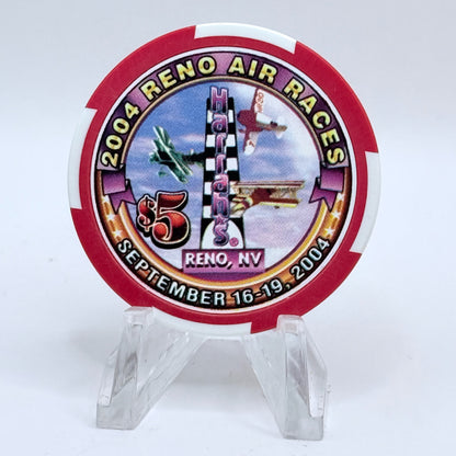 Harrah's Reno Nevada 2004 'Reno Air Races' LE $5 Casino Chip E3949
