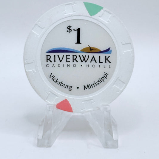 Riverwalk Vicksburg Mississippi 2008 $1 Casino Chip
