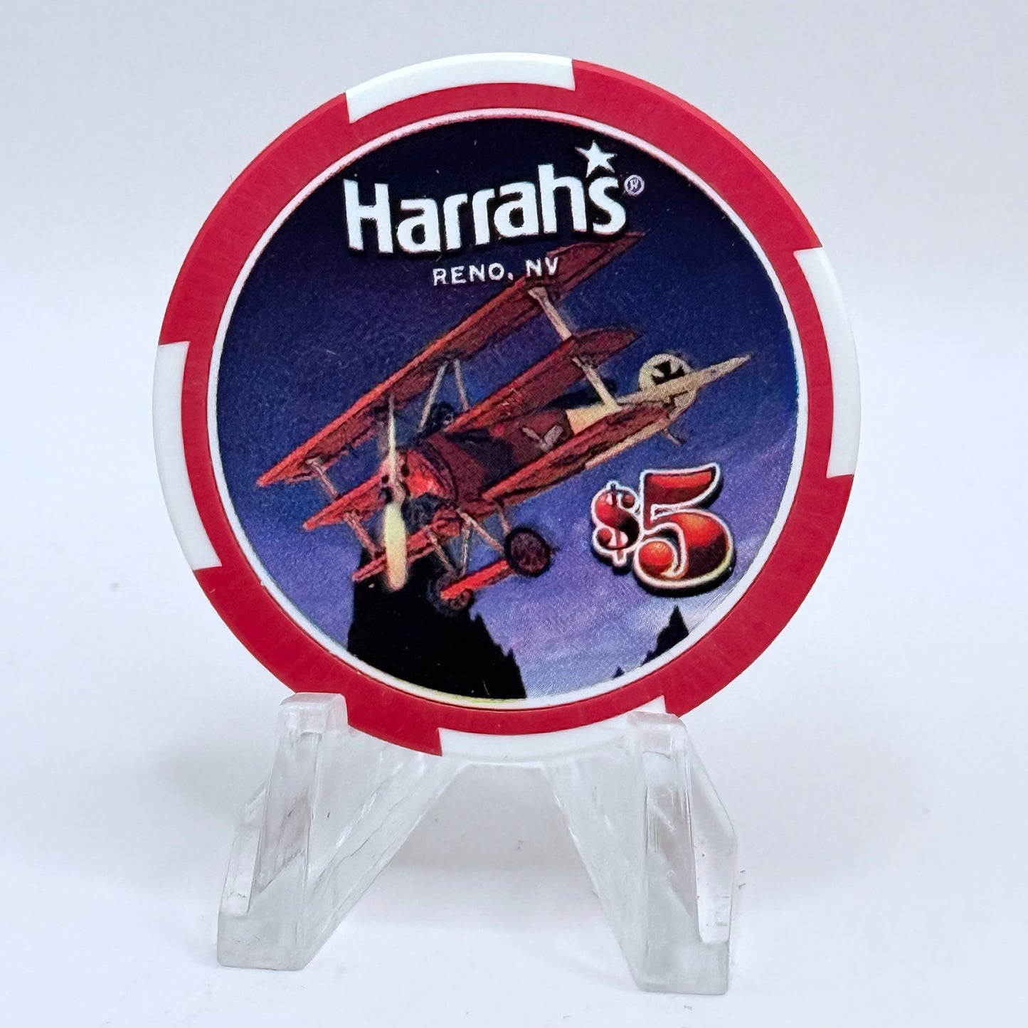 Harrah's Reno Nevada 2004 'Reno Air Races' LE $5 Casino Chip E3949