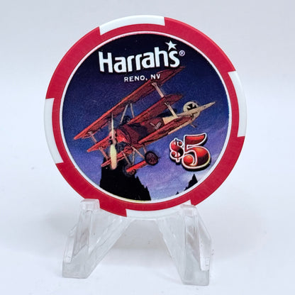 Harrah's Reno Nevada 2004 'Reno Air Races' LE $5 Casino Chip E3949