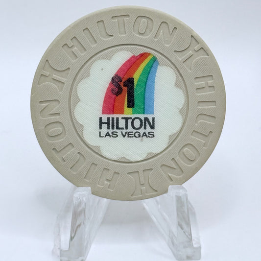 Las Vegas Hilton Las Vegas Nevada 1981 $1 Casino Chip N4773 *circulated