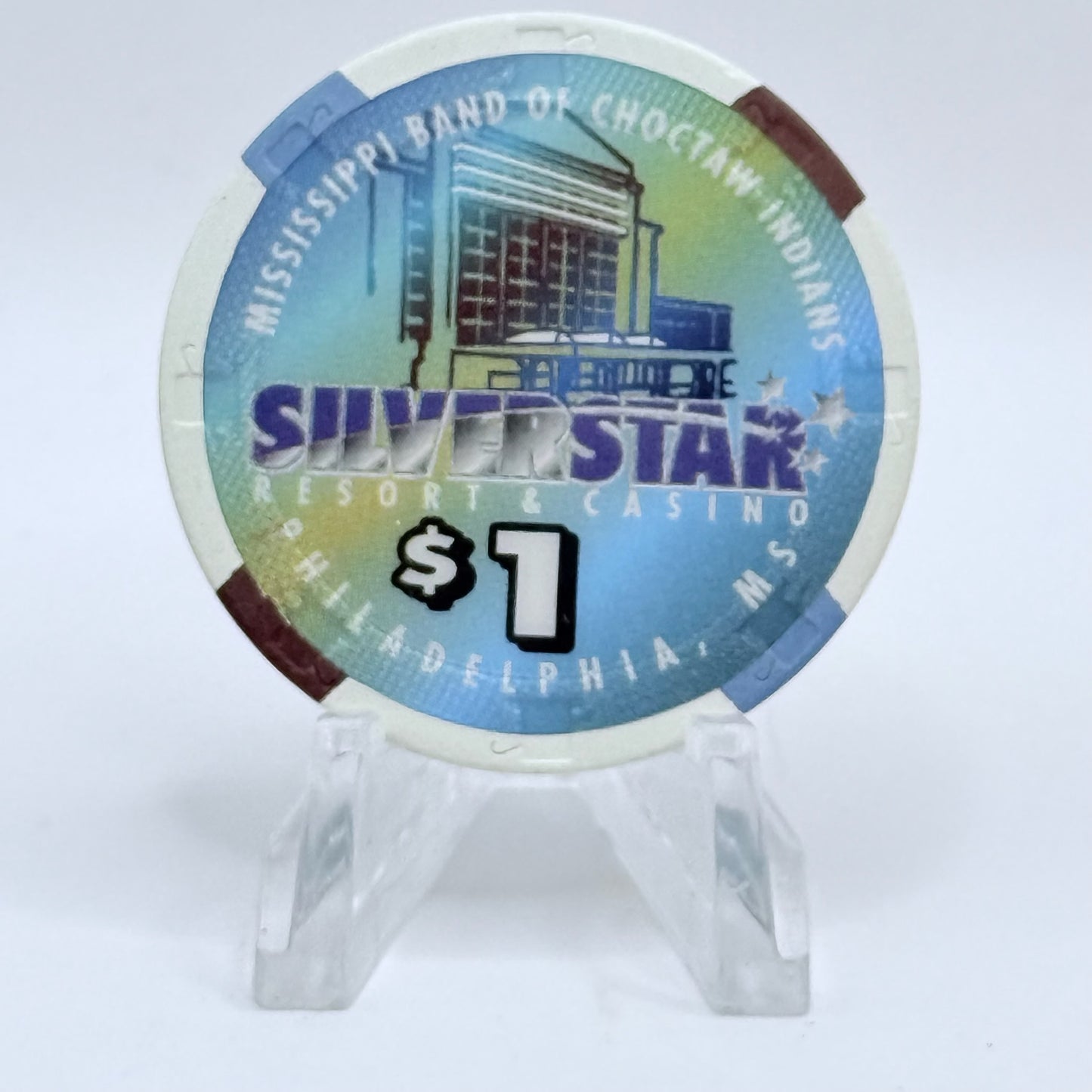 Silver Star Philadelphia Mississippi 1998 $1 Casino Chip