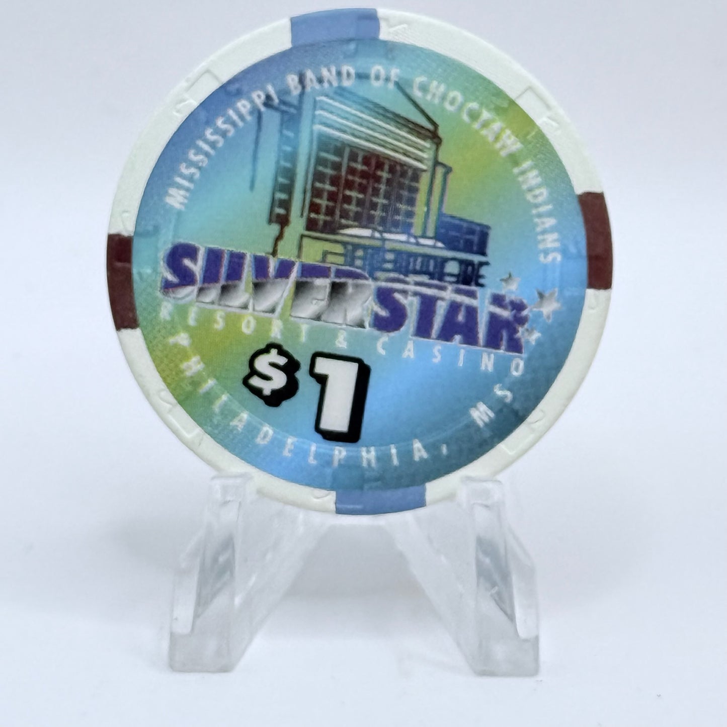 Silver Star Philadelphia Mississippi 1998 $1 Casino Chip