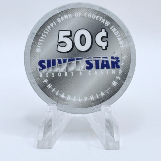Silver Star Philadelphia Mississippi 1998 $0.50 Casino Chip