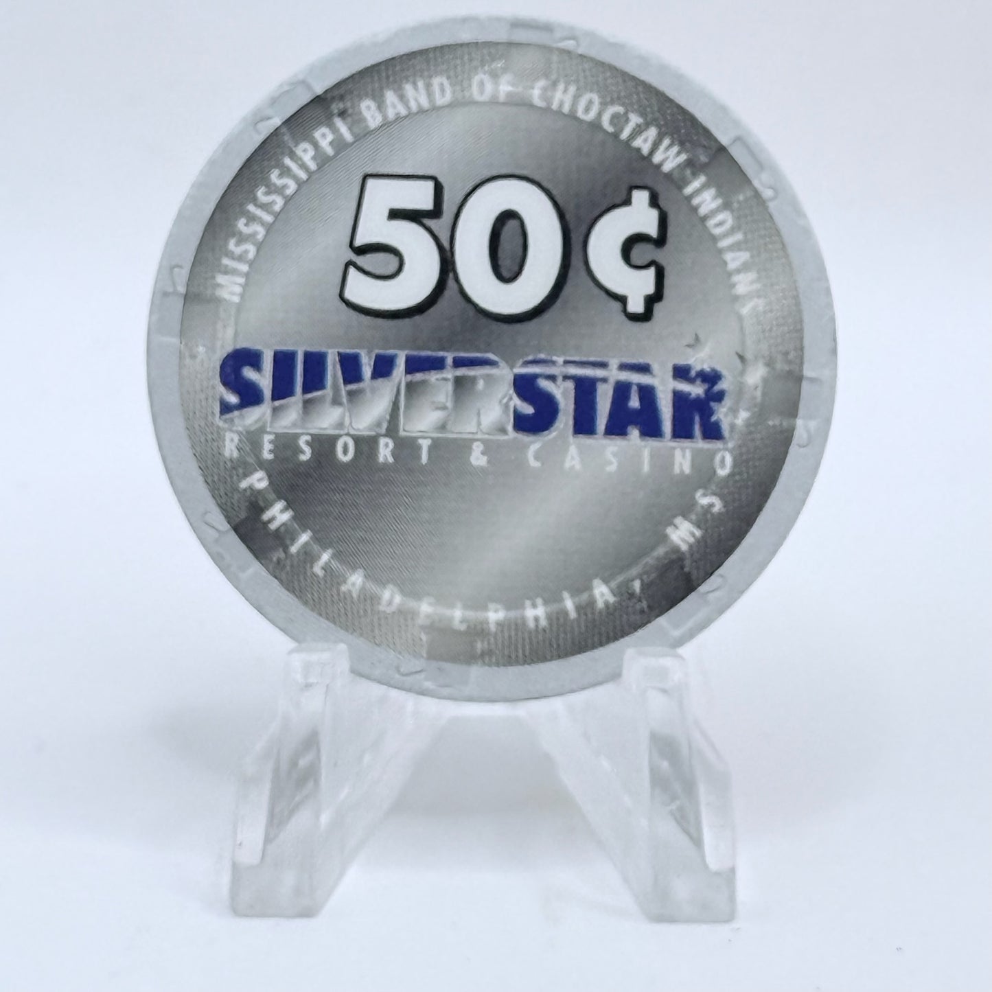 Silver Star Philadelphia Mississippi 1998 $0.50 Casino Chip