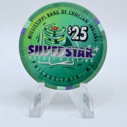 Silver Star Philadelphia Mississippi 1998 $25 Casino Chip