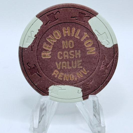 Hilton Reno Reno Nevada 1980s NCV Casino Chip V6883