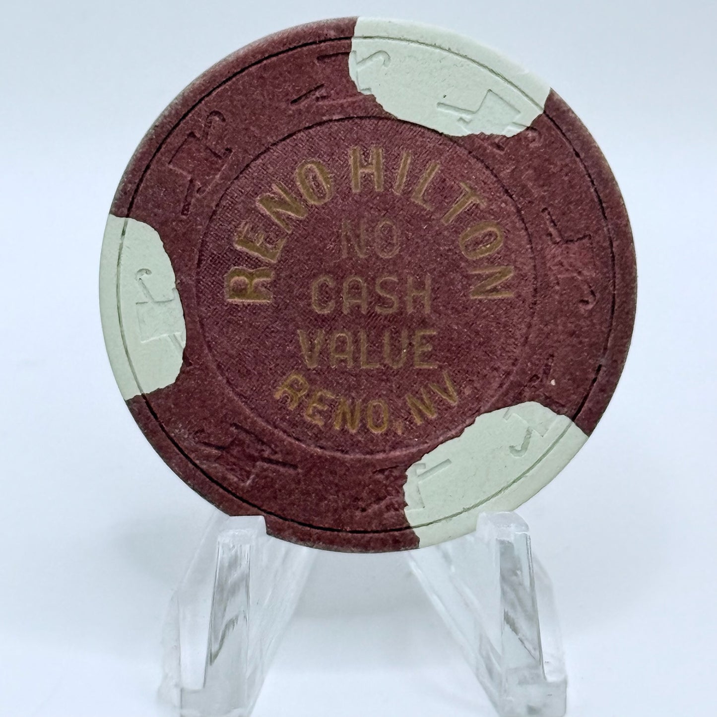 Hilton Reno Reno Nevada 1980s NCV Casino Chip V6883