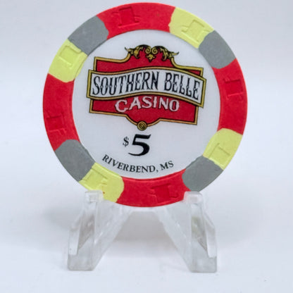 Southern Belle Riverbend Mississippi 1994 $5 Casino Chip
