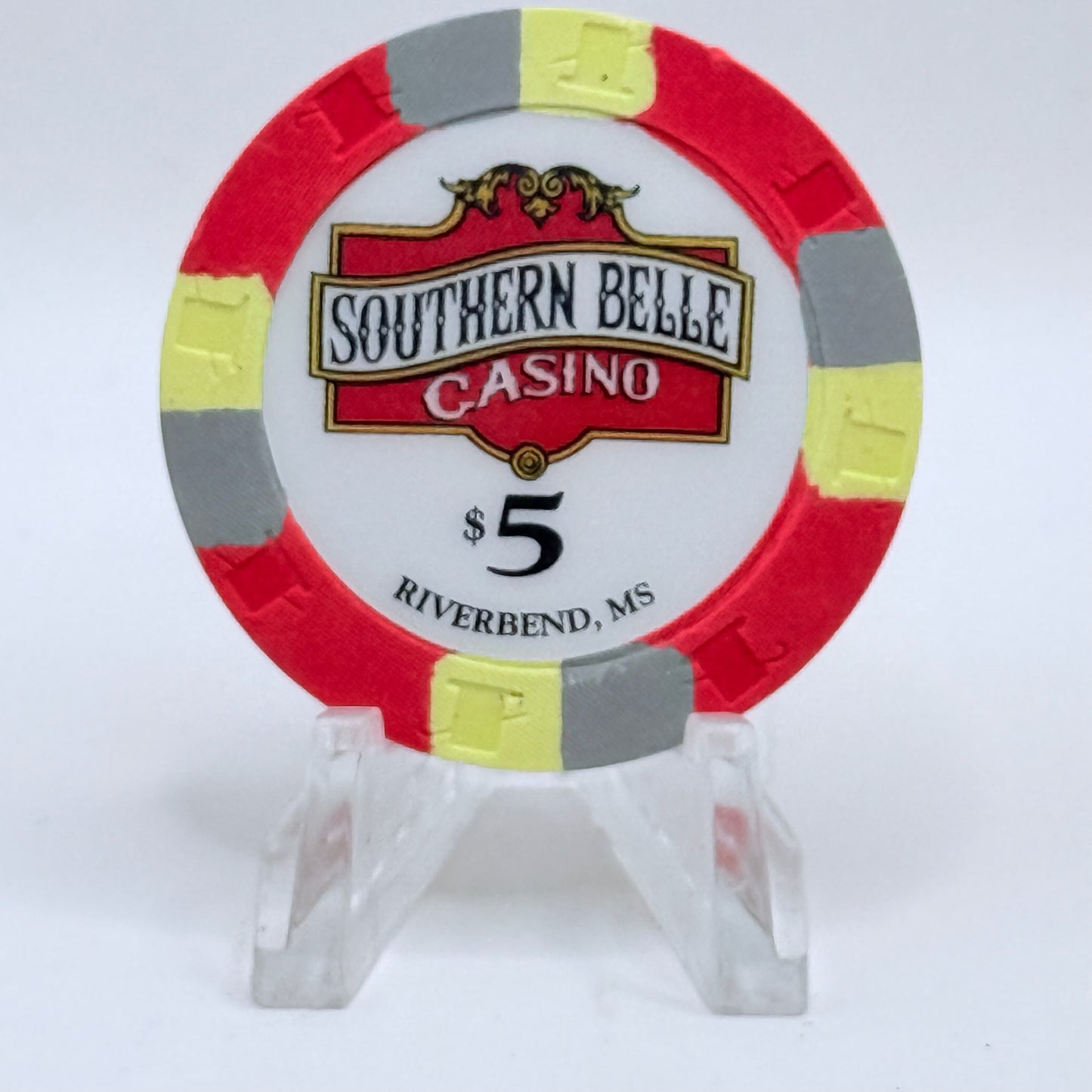Southern Belle Riverbend Mississippi 1994 $5 Casino Chip