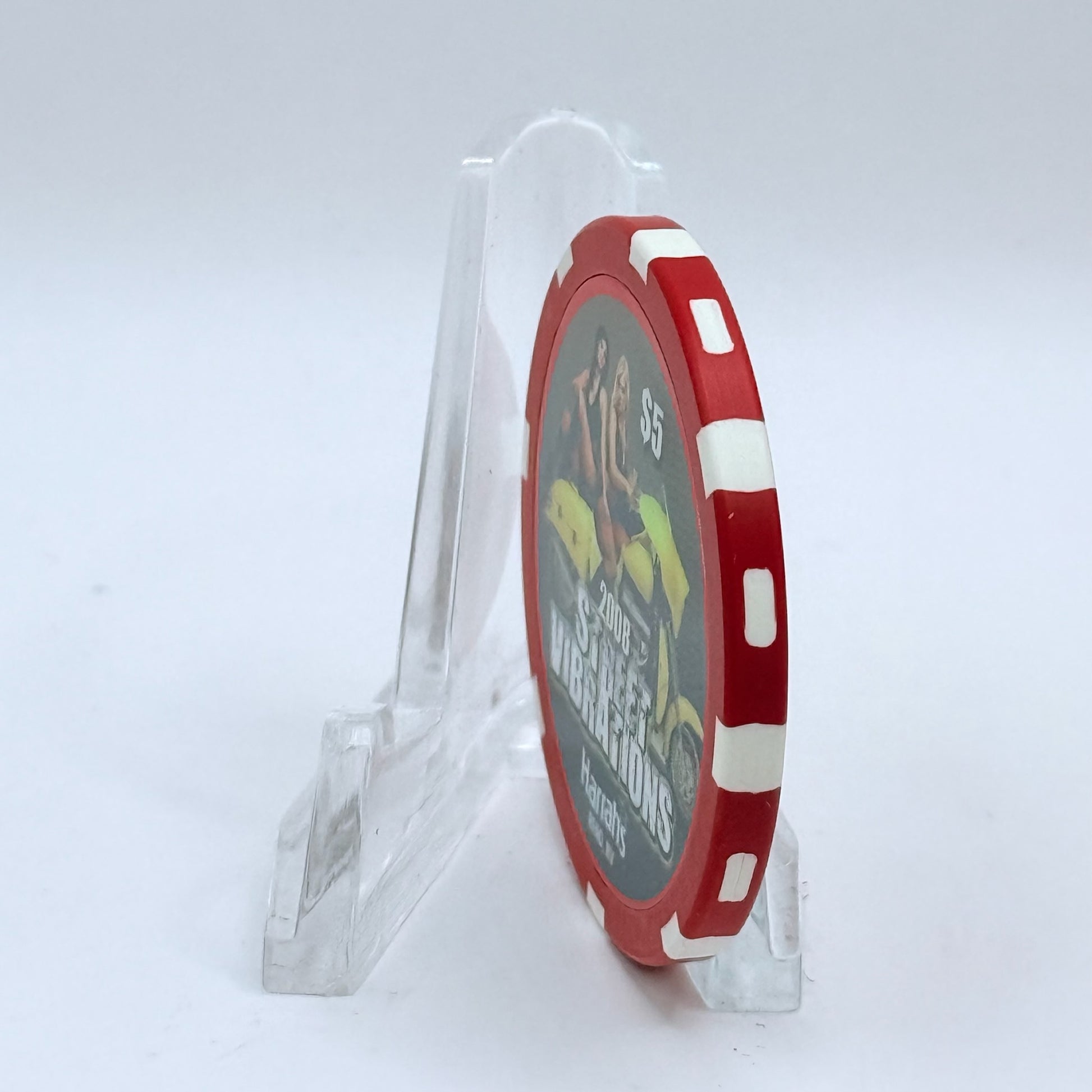 Harrah's Reno Nevada 2008 'Street Vibrations Series' LE $5 Casino Chip E8558