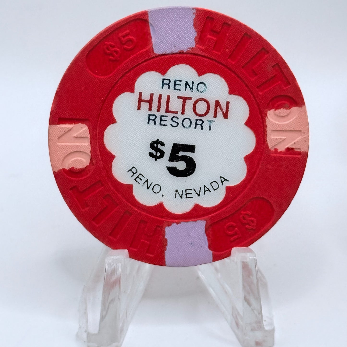 Hilton Resort Reno Nevada 1992 $5 Casino Chip N4533