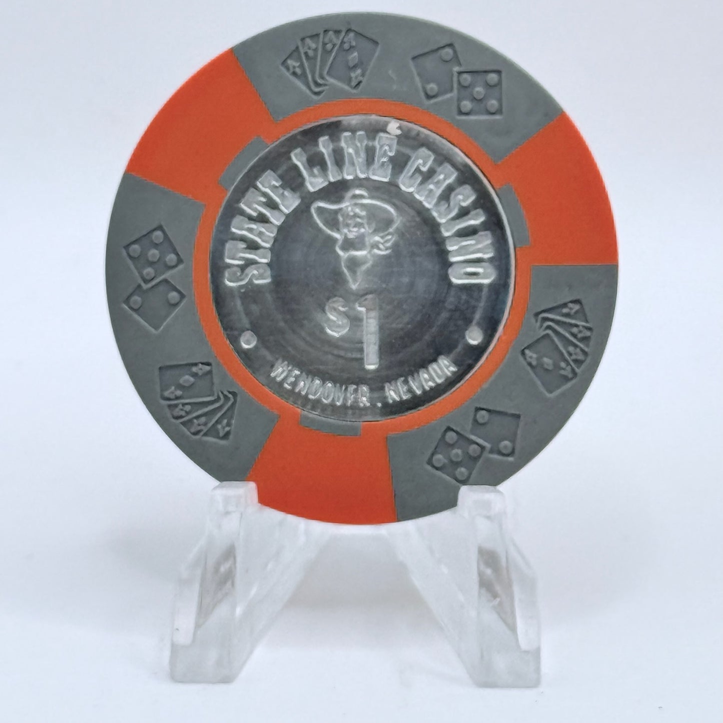 State Line Casino Wendover Nevada 1967 $1 Casino Chip N0920