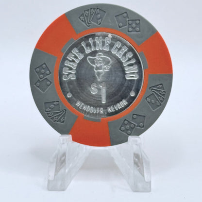 State Line Casino Wendover Nevada 1967 $1 Casino Chip N0920
