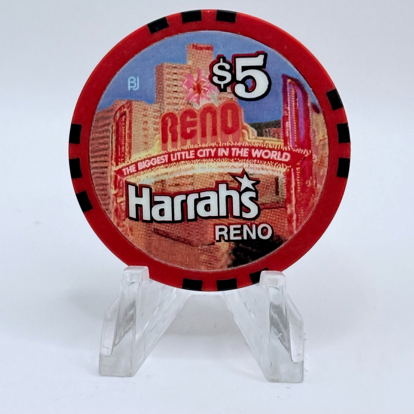 Harrah's Reno Nevada 2002 'Gordie Brown' LE $5 Casino Chip E1005
