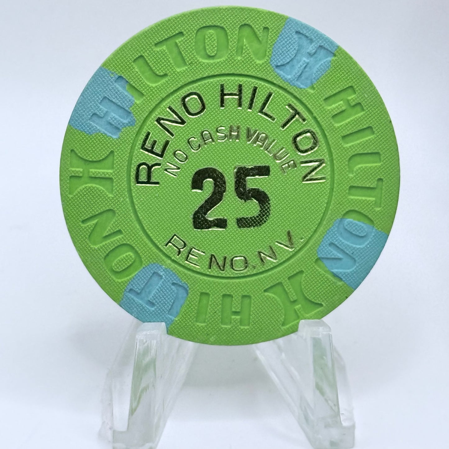 Hilton Reno Reno Nevada 1980s $25 NCV Casino Chip E1187