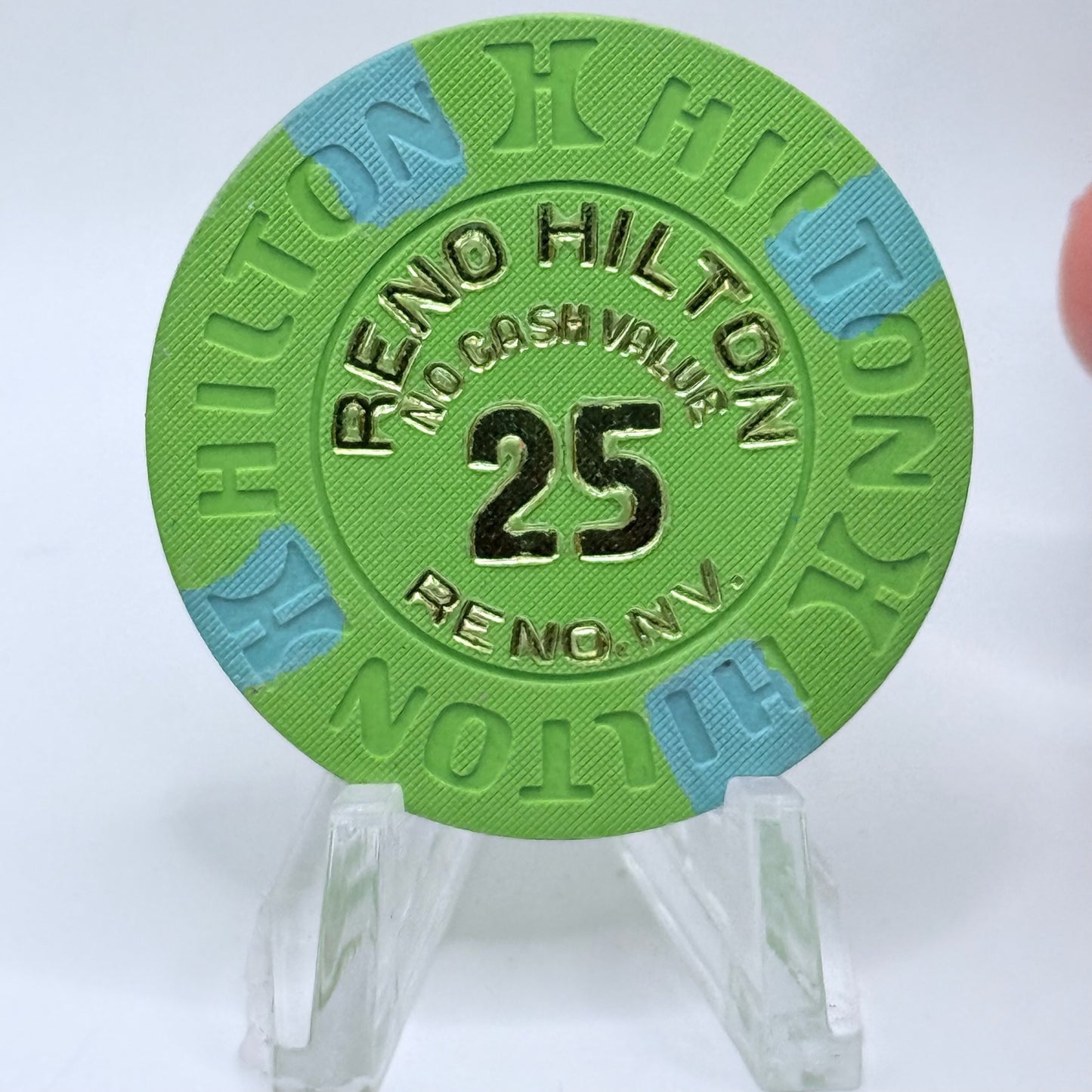 Hilton Reno Reno Nevada 1980s $25 NCV Casino Chip E1187