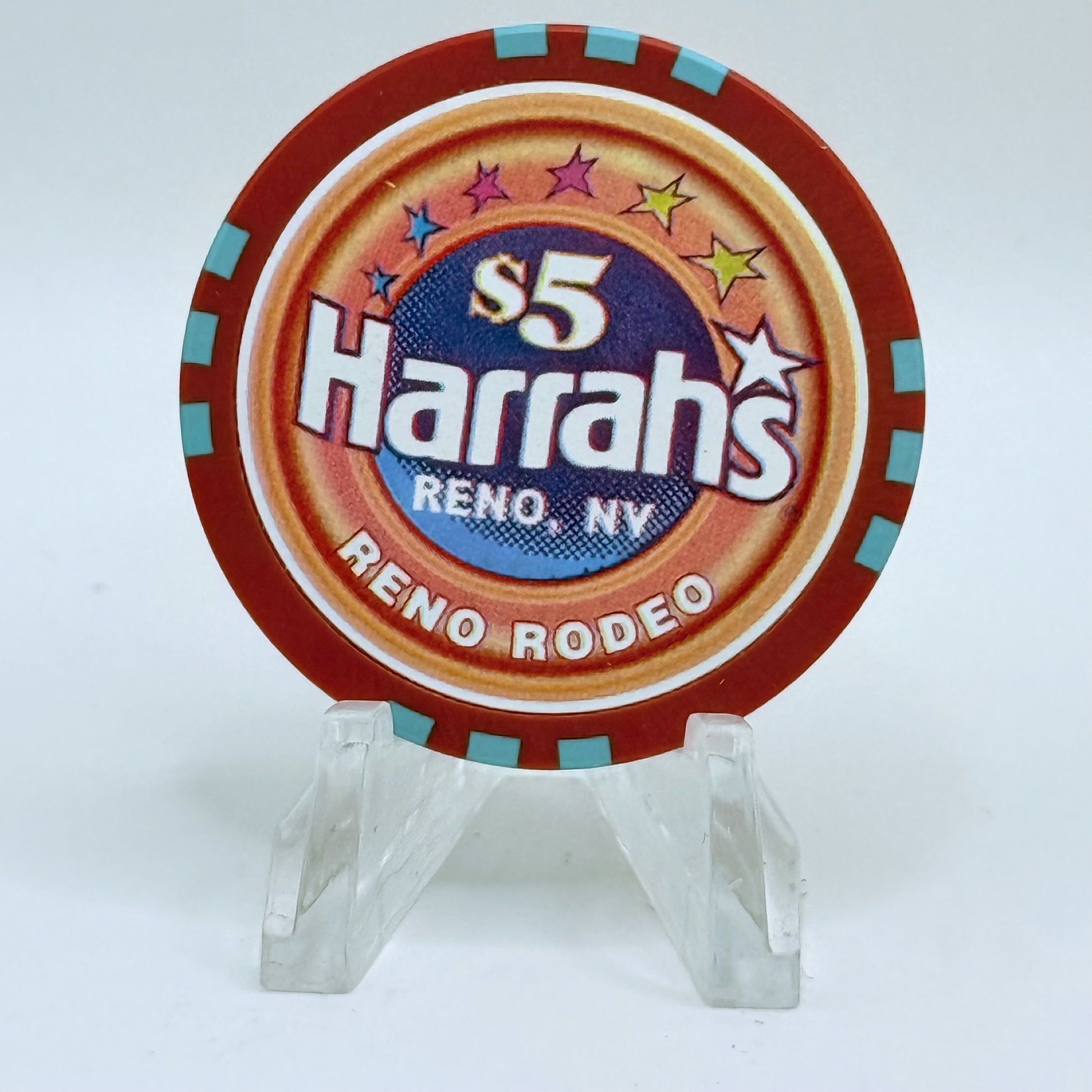 Harrah's Reno Nevada 1997 'Reno Rodeo' LE $5 Casino Chip N9881