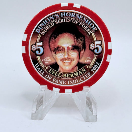 Horseshoe Club (Binion's) Las Vegas Nevada 2002 'lyle Berman' LE $5 Casino Chip V9072