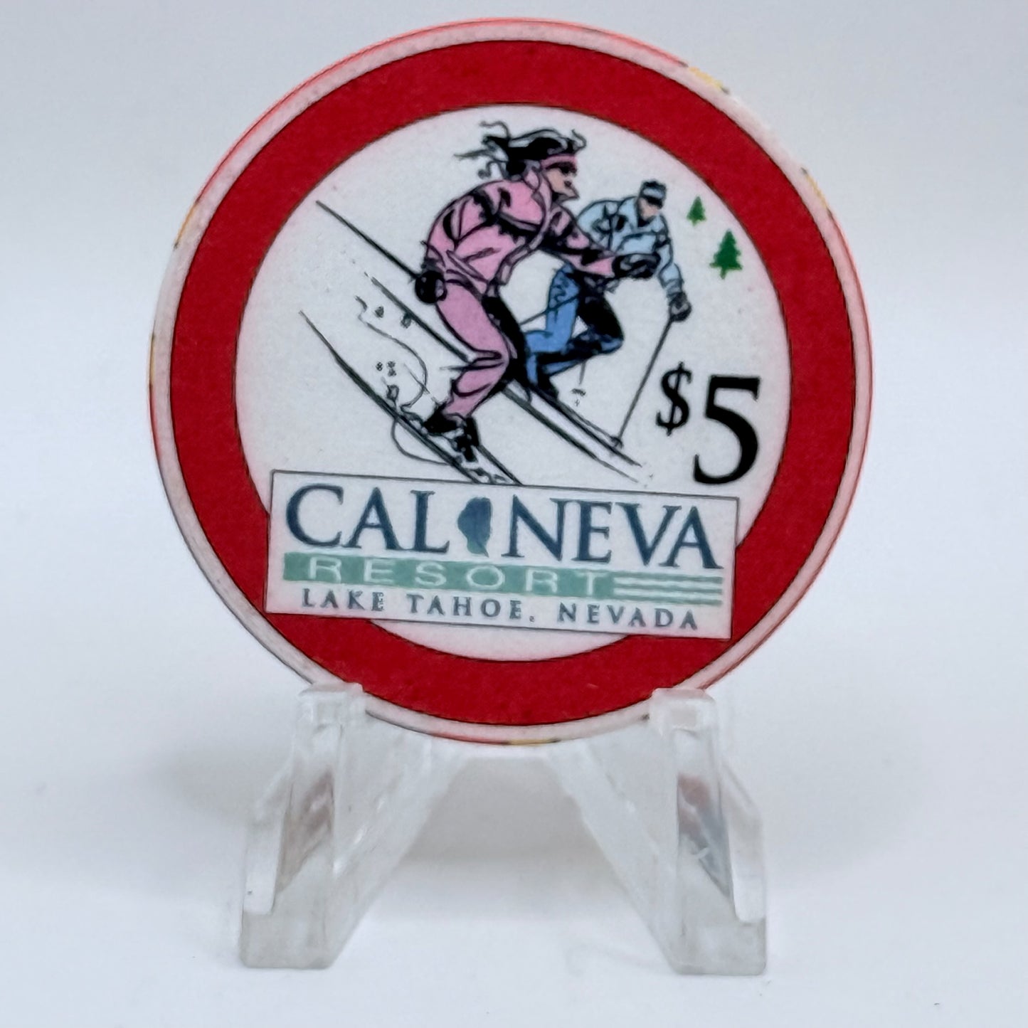 Cal-Neva Lodge Lake Tahoe Nevada 1996 LE $5 Casino Chip N8057
