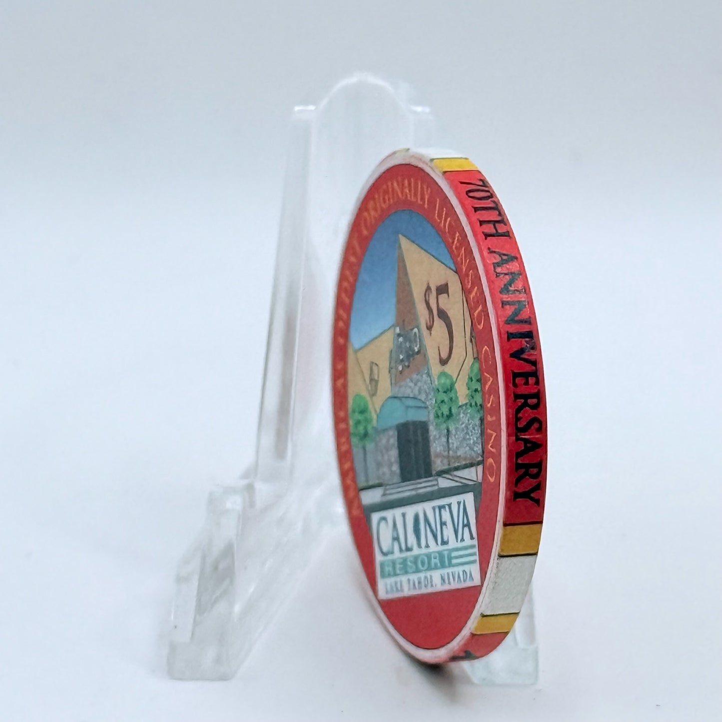 Cal-Neva Lodge Lake Tahoe Nevada 1996 LE $5 Casino Chip N8057