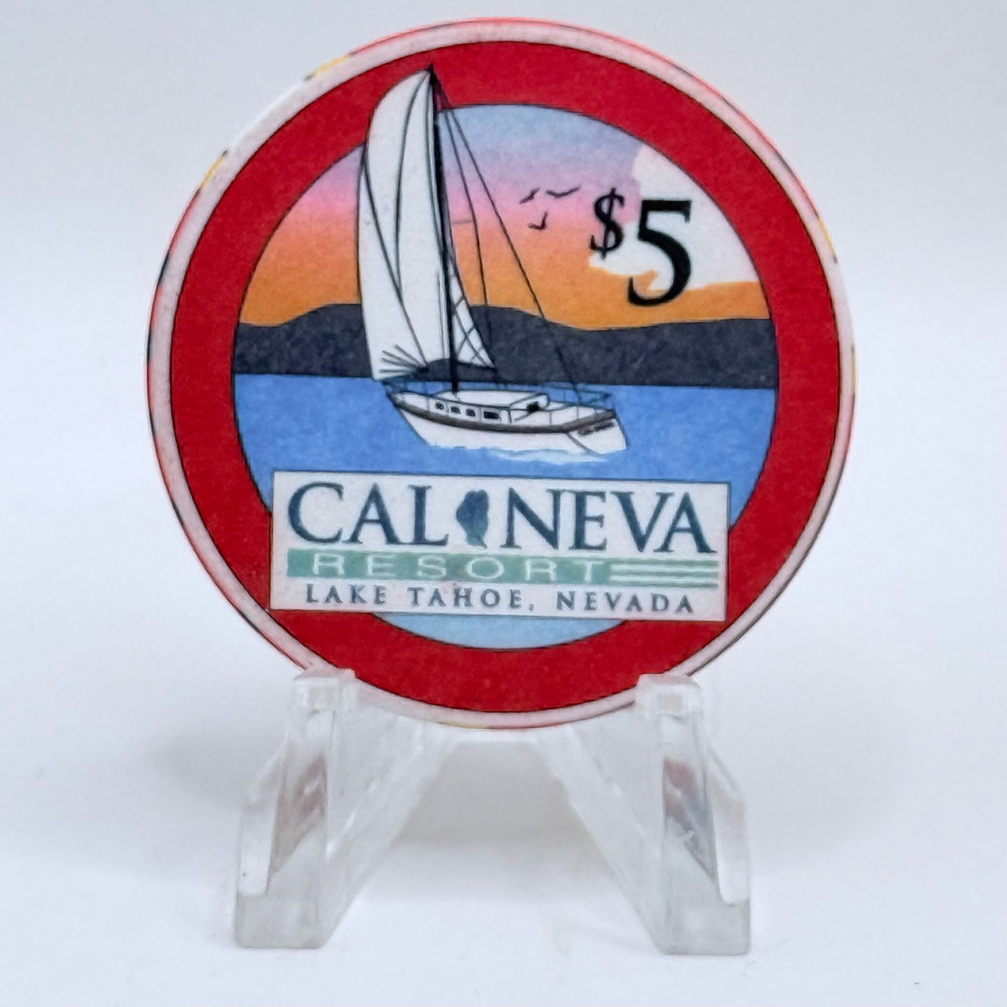 Cal-Neva Lodge Lake Tahoe Nevada 1996 LE $5 Casino Chip N8059