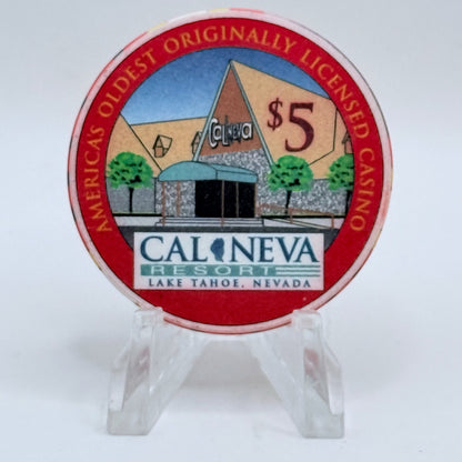 Cal-Neva Lodge Lake Tahoe Nevada 1996 LE $5 Casino Chip N8059
